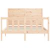 vidaXL Bed Frame without Mattress 140x200 cm Solid Wood Pine