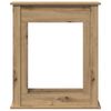 vidaXL Fireplace Surround Artisan Oak 75x20x87.5 cm Engineered Wood