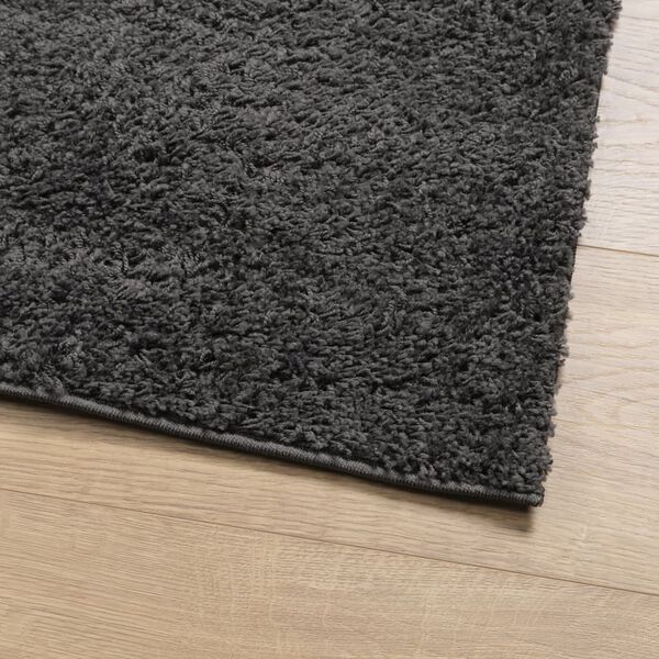 vidaXL Shaggy Rug PAMPLONA High Pile Modern Anthracite 240x240 cm