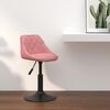 vidaXL Bar Stool Geometric Pink 46 x 44 x (62.5-77.5) cm Faux leather