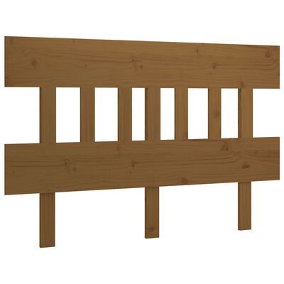 vidaXL Bed Headboard Honey Brown 163.5x3x81 cm Solid Wood Pine