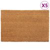 vidaXL Door Mats 5 pcs Natural 40x60 cm Tufted Coir