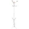 vidaXL Coat Stand White 176 cm Powder-coated Iron