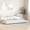 vidaXL Bed Frame White 100 x 200 cm Solid Pine Wood