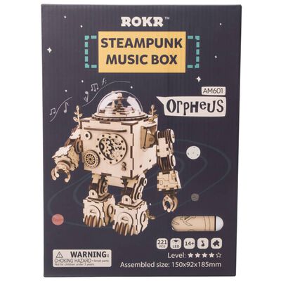 Robotime DIY Music Box Model Kit Steampunk Orpheus