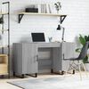 vidaXL Desk Grey Sonoma 140x50x75 cm Engineered Wood