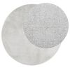 vidaXL Rug OVIEDO Short Pile Grey &Oslash; 160 cm