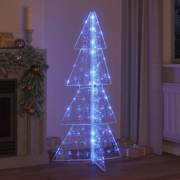 vidaXL Christmas Tree with 160 LEDs Blue 150 cm Acrylic