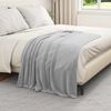 vidaXL Throw Blanket Grey 130 x 150 cm Fleece