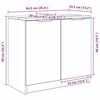 vidaXL Bathroom Cabinet with Storage Concrete Grey 64.5 x 33.5 x 59 cm