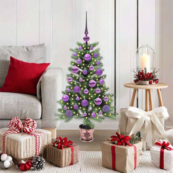 vidaXL Christmas Tree with 150 LEDs with Stand Green 90 cm PE