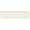 vidaXL Planter White 200x40x40 cm Cold-rolled Steel