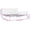 vidaXL Bed Frame without Mattress Black 200x200 cm Solid Wood Pine