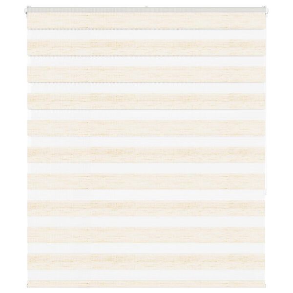 vidaXL Zebra Blind Marble Beige 130x150 cm Fabric Width 125.9 cm Polyester