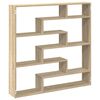 vidaXL Wall Cube Shelf 7 Compartments Sonoma Oak Engineered Wood