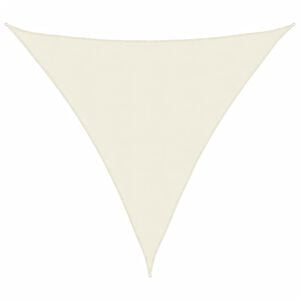 vidaXL Sunshade Sail Oxford Fabric Triangular 3.6x3.6x3.6 m Cream
