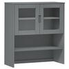 vidaXL Top for Highboard MOLDE Grey 90x35x100 cm Solid Wood Pine