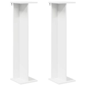 vidaXL Plant Stand White 25 x 25.5 x 100.5 cm Engineered Wood