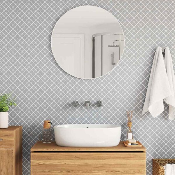 vidaXL Lanturn Tile 10 pcs Grey 27 x 27 cm Polyurethane and PET