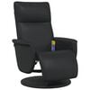 vidaXL Massage Recliner Chair Black 71 x 90 x 105 cm Faux Leather