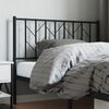 vidaXL Metal Headboard Black 107 cm