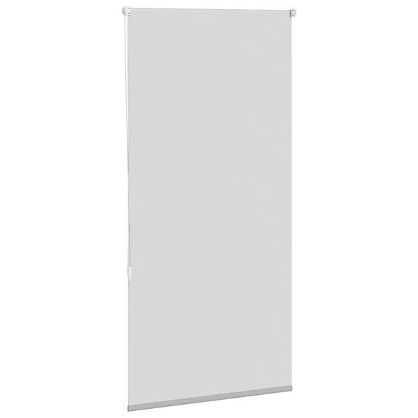 vidaXL Roller Blind Blackout Light Grey 85x130 cm Fabric Width 80.7 cm Polyester
