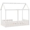 vidaXL Kids' House Bed Frame without Mattress White 80x160 cm