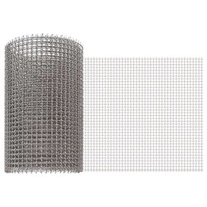 vidaXL Mesh Screen 20 x 500 cm 3 Mesh Stainless Steel 201 Silver