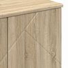 vidaXL Bathroom Furniture Set 3 pcs Sonoma Oak Engineered wood & Metal