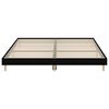 vidaXL Bed Frame without Mattress Black 150x200 cm King Size Engineered Wood