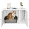 vidaXL Cat House Gloss White 85 x 55 x 50 cm Engineered Wood