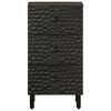 vidaXL Side Cabinet Black 40x33x75 cm Solid Wood Mango