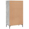 vidaXL Shoe Cabinet Concrete Grey 60x35x105 cm Engineered Wood