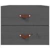 vidaXL Wall-mounted Bedside Cabinet Grey 50x36x40 cm
