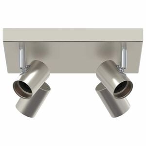 vidaXL Ceiling Spotlight Nickel 26.5 x 26 x 11.5 cm Metal
