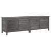 vidaXL Garden Storage Box Anthracite 198.5x50x56.5 cm Solid Wood Fir