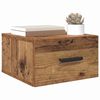 vidaXL Bedside Cabinet Old Wood 35 x 35 x 20 cm Engineered Wood
