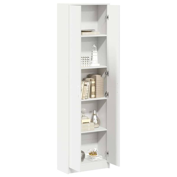 vidaXL Wardrobe with Shelf White 55 x 25 x 189 cm Engineered Wood