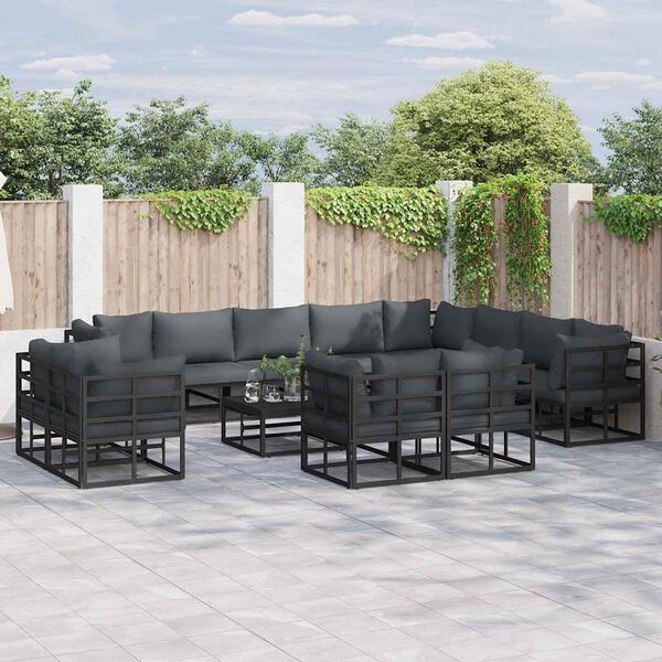 vidaXL Garden Sofa Set with Cushion 13 pcs