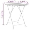 vidaXL Folding Bistro Table Black 55x54x71 cm Poly Rattan