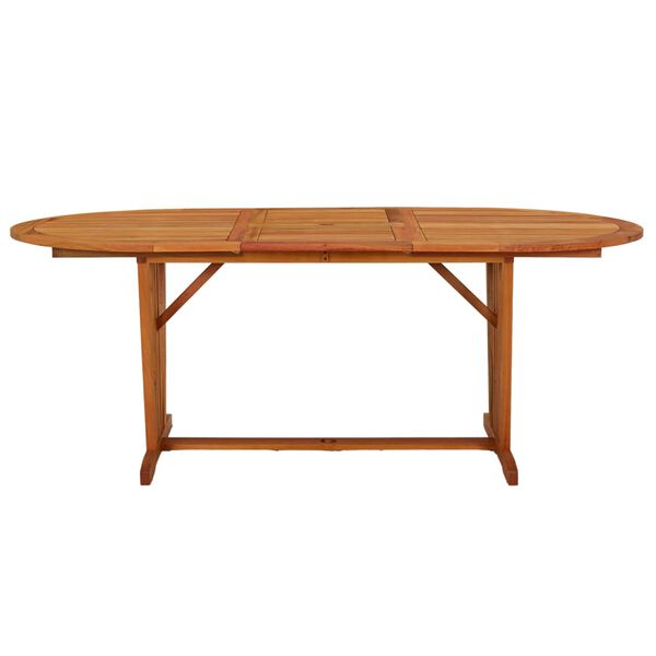 vidaXL Garden Table 200x100x75 cm Solid Wood Eucalyptus