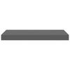 vidaXL Floating Wall Shelf High Gloss Grey 50x23x3.8 cm MDF