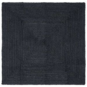 vidaXL Area Rug Dark Grey 120 x 120 cm Jute