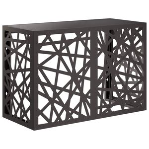 vidaXL Air Conditioner Cover Black 90 x 40 x 60 cm Steel