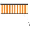 vidaXL Roller Blind White and Orange 180 x 250 cm Fabric and Aluminum