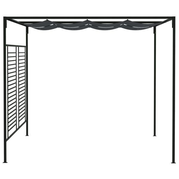 vidaXL Gazebo with Retractable Roof 4x3x2.3 m Anthracite 180 g/m&sup2;