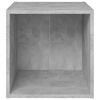 vidaXL 3 Piece TV Cabinet Set Concrete Grey Engineered Wood