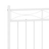 vidaXL Metal Headboard White 150 cm