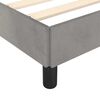 vidaXL Bed Frame without Mattress Light Grey 135x190cm Double Velvet