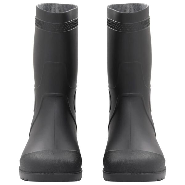 vidaXL Rain Boots Black Size 45 PVC